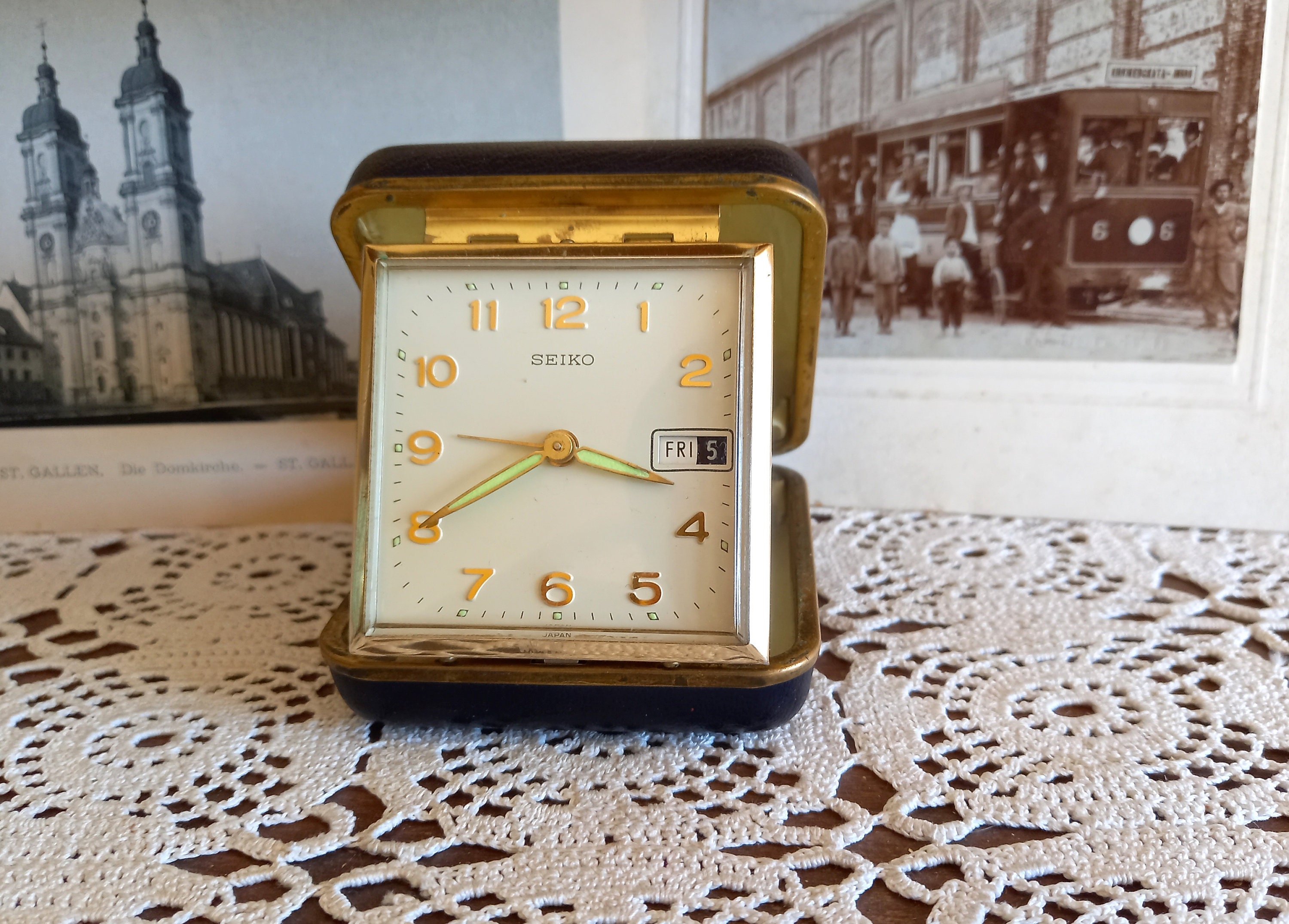 Vintage Alarm Clock Seiko Travel Clock Wind up Clock - Etsy