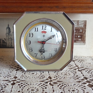 Vintage alarm clock, Polaris, mechanical clock,  China wind up clock, vintage gift, birthday gift