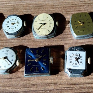 Montre Femme Vintage Avia Mécanique - Mouvement Suisse 15 Rubis, Cadran Argent, Ne Fonctionne Pas