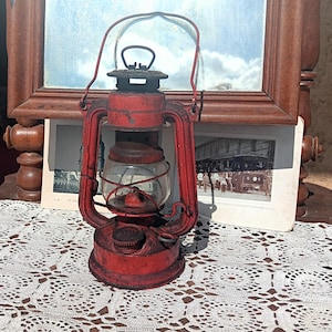 lanterne vintage, lampe à huile, Feuerhand, Allemagne, lampe vintage, cadeau vintage, décoration de maison