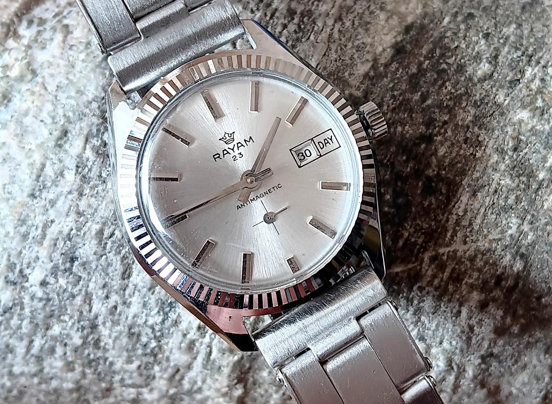 Rayam Vintage Wristwatch, Rayam, Men's Mechanical Watch, Wind up Watch ...