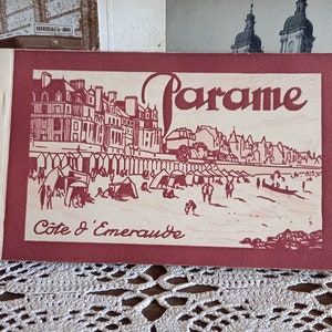 Antike Postkarten, Vintage Postkarten, Album Vintage Postkarten, Côte d'Émeraude, Parame, Frankreich, Europa