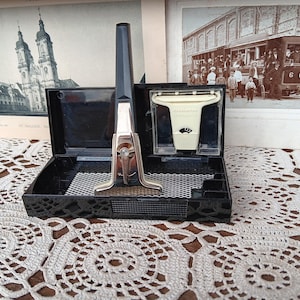 Vintage razor, Gillette, Gillette techmatic, Safety razor, With original case