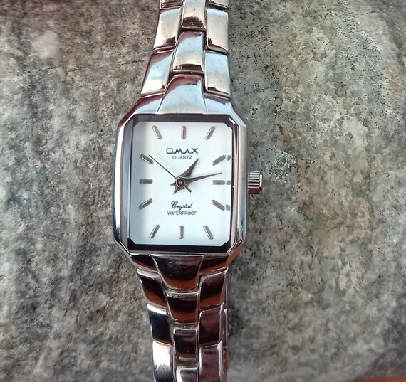Vintage Watch Omax Crystal Glass Quartz Watch Woman's - Etsy