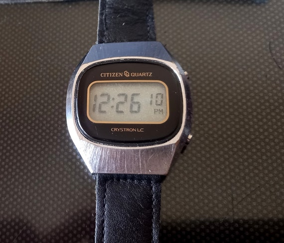 Vintage Watch Citizen Citizen Crystron JAPAN Digital Quartz