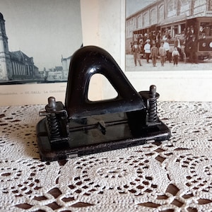 Vintage perforator, hole punch, puncher, paper punch, Vintage office decoration