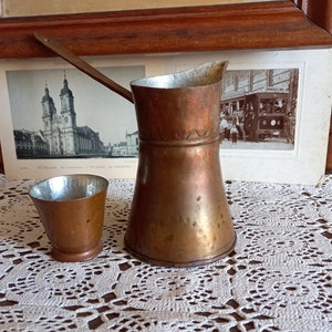 cafetière en cuivre vintage, Turquie, Jazve, Jazzve, Jezve, Jezzve, Cezve, Décoration de la maison,
