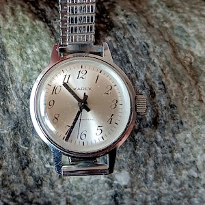 Vintage wristwatch, Karex, Ruhla, mechanical watch, wind up watch, women&#39;s watch, Germany, DDR, GDR, gift for her, works