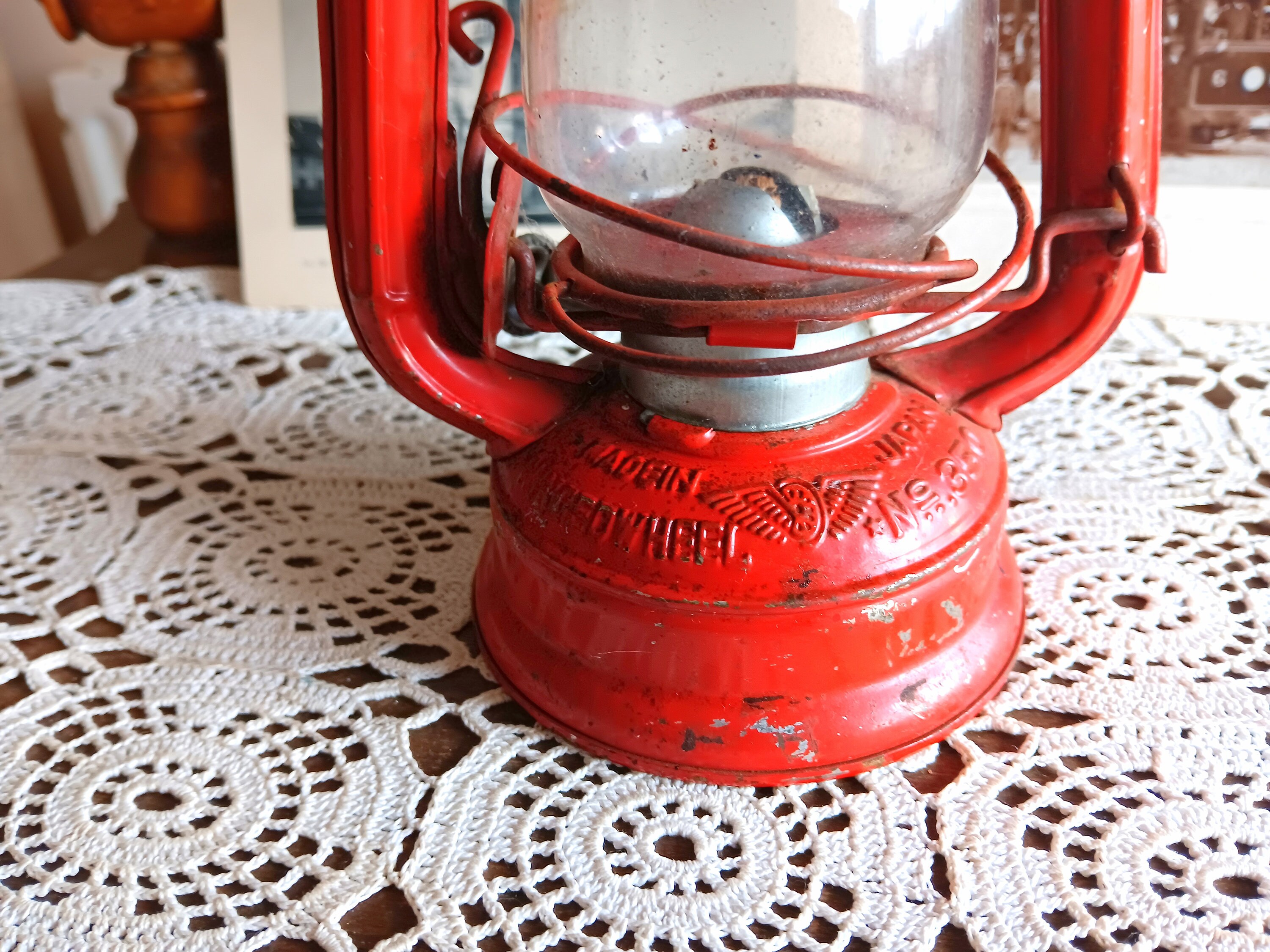 Vintage Lantern, Oil Lamp, Kerosene Lamp, Winged Wheel, 350 Vintage Lantern, Oil Lamp, Kerosene Lamp, Winged Wheel, 350