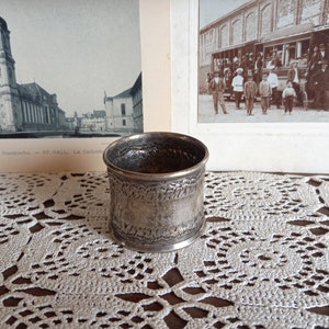 Porta tovagliolo vintage, portatovagliolo, anello tovagliolo, placcato argento, decorazione della cucina, placcato argento antico