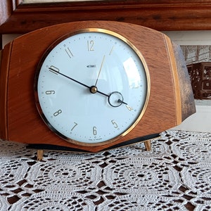 Vintage Metamec Mantel Clock, Mid Century Modern, England