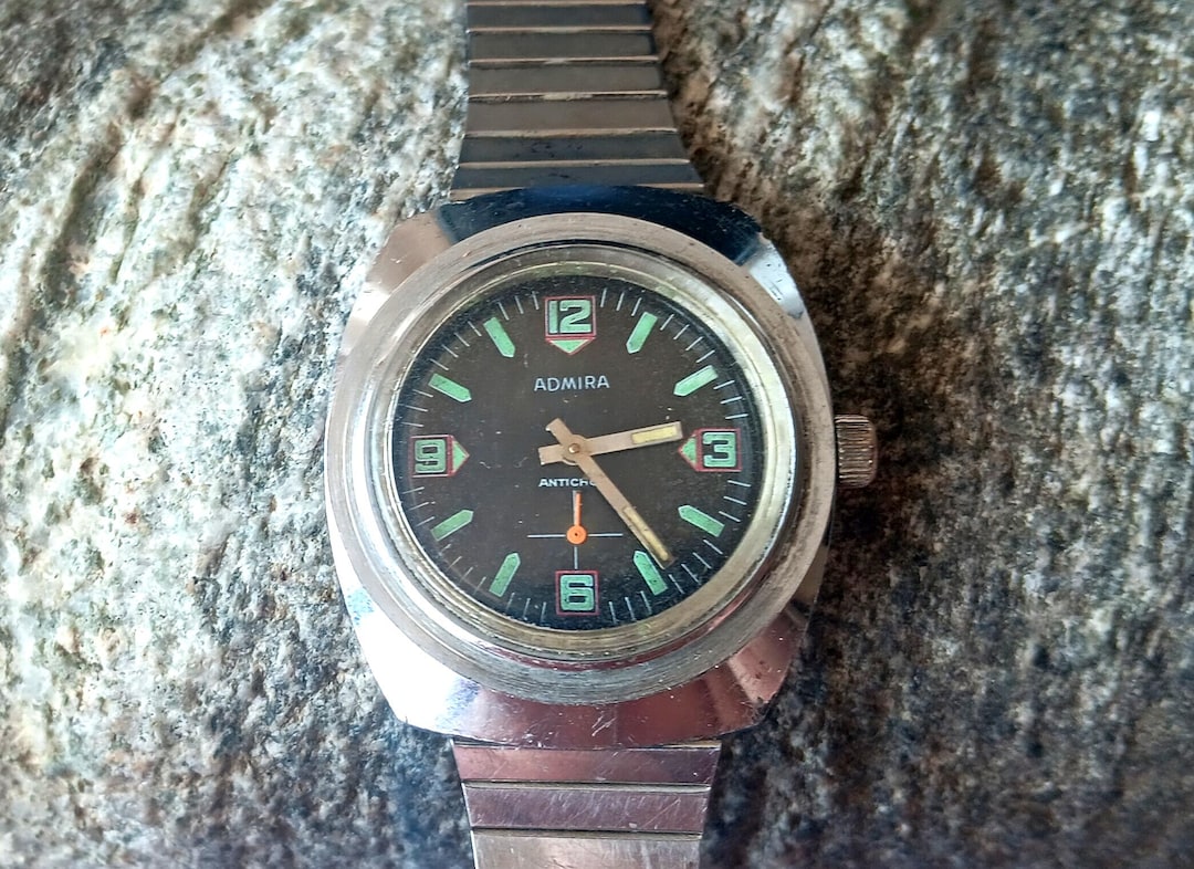 Montre Bracelet Mécanique Vintage ADMIRA - Pour Homme - Occasion (fonctionne)