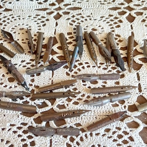 Pennini per penne stilografiche vintage, pennino, Massag, VEB Oranienburg, Brause, Schreibe, Berlino, Albatros, Record, Germania