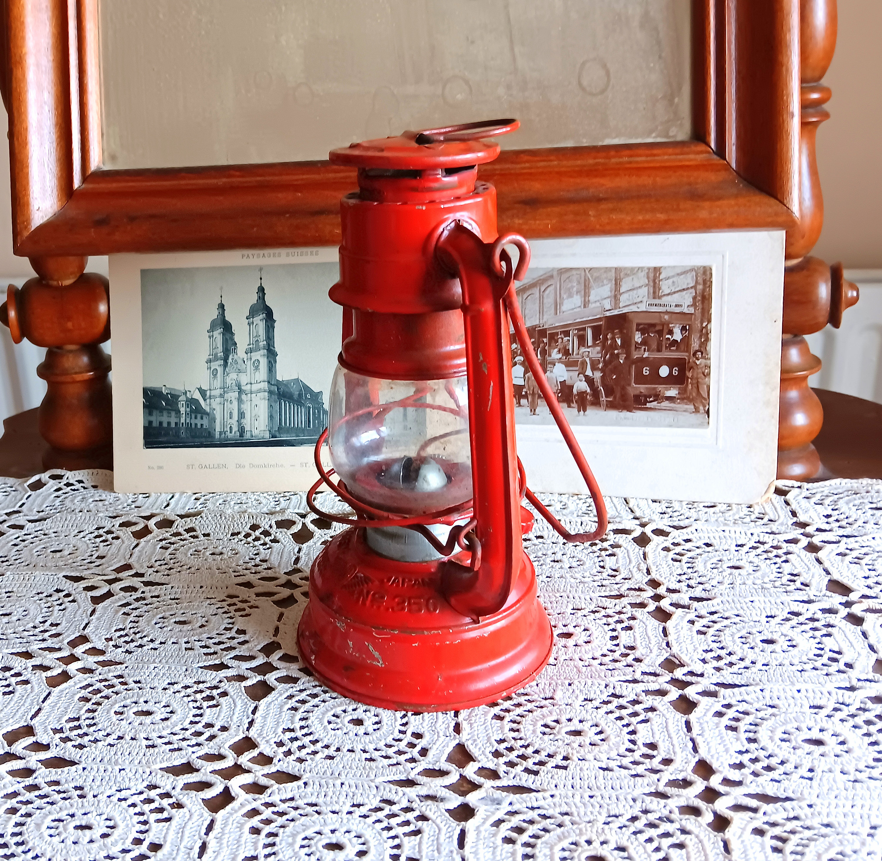 Vintage Lantern, Oil Lamp, Kerosene Lamp, Winged Wheel, 350 Vintage Lantern, Oil Lamp, Kerosene Lamp, Winged Wheel, 350