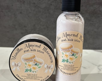 Vanilla Almond Macaron Goat Milk Lotion