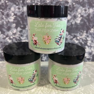 Tea Scented Goat Milk Lotion, Natural Lotion