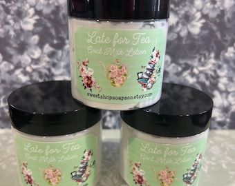 Tea Scented Goat Milk Lotion, Natural Lotion