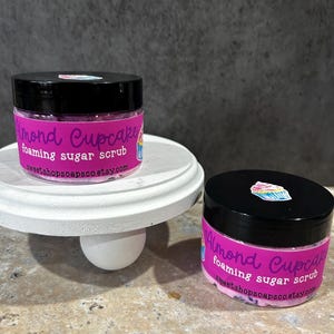 Almond Cupcake Foaming Sugar Scrub