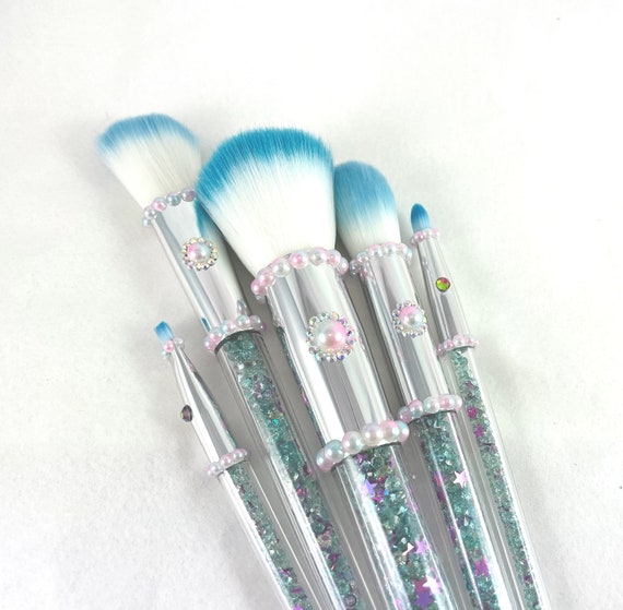 FROZEN Inspired Icy Blue Crystal Pearl Cosmetic Bling Beauty