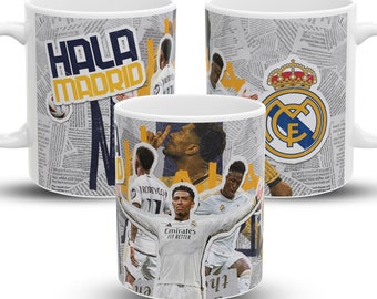 Real Madrid Coffee Mug | Real Madrid | Gift Real Madrid | football | Soccer | Fan Cr7 | Fan Real Madrid | Vinicius Jr | Bellingham | Rodrygo