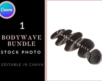 Bodywave Bundle Stock Photo Canva | Hair Business |Hair Stock |Black Model Mockup |Hair Business Card |Hair Price List | Wig Hair Extensions