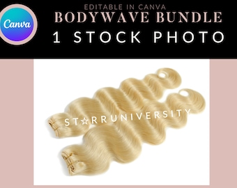 Bodywave Bundle Stock Photo Canva | Hair Business |Hair Stock |Black Model Mockup |Hair Business Card |Hair Price List | Wig Hair Extensions