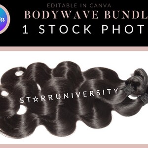 ボディウェーブ バンドル ストック写真 Canva | ヘアビジネス | ヘアストック | 黒人モデル モックアップ | ヘア名刺 | ヘア価格表 | ウィッグ ヘアエクステンション