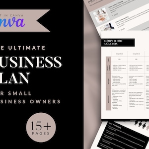 Small Business Plan Template | Canva Business Plan | Best Business Plan | Best Business Plan | Business Plan Analysis | Start Up Workbook
