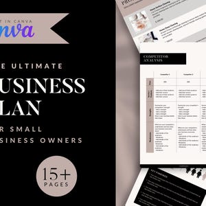 Small Business Plan Template | Canva Business Plan | Best Business Plan | Best Business Plan | Business Plan Analysis | Start Up Workbook