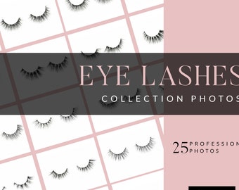 25 Eye Lashes  | Beauty Stock Photos | Lash Stock Photos