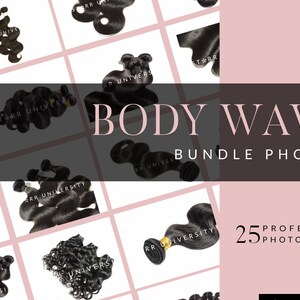 25 Body Wave Bundle Stock Photos