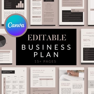 Small Business Plan Template | Canva Business Plan | Best Business Plan | Best Business Plan | Business Plan Analysis | Start Up Workbook