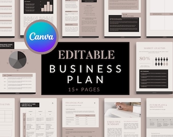 Small Business Plan Template | Canva Business Plan | Best Business Plan | Best Business Plan | Business Plan Analysis | Start Up Workbook