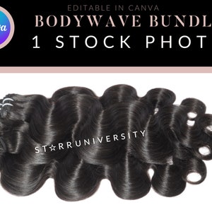 ボディウェーブ バンドル ストック写真 Canva | ヘアビジネス | ヘアストック | 黒人モデル モックアップ | ヘア名刺 | ヘア価格表 | ウィッグ ヘアエクステンション