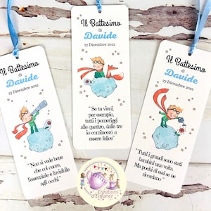 Little Prince Bookmark for Baptism, Birth or Birthday.