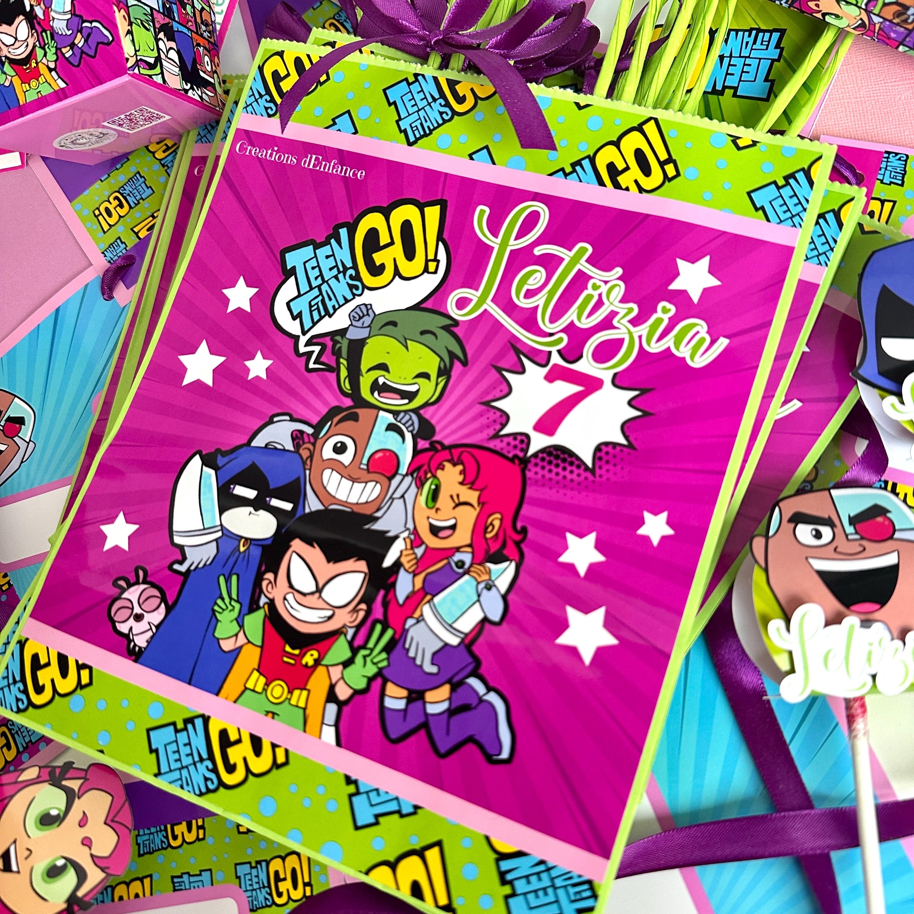 Busta sacchetto di carta con etichetta personalizzata per regalo ricordo invitati festa di compleanno bambini. Party kit tema a scelta.