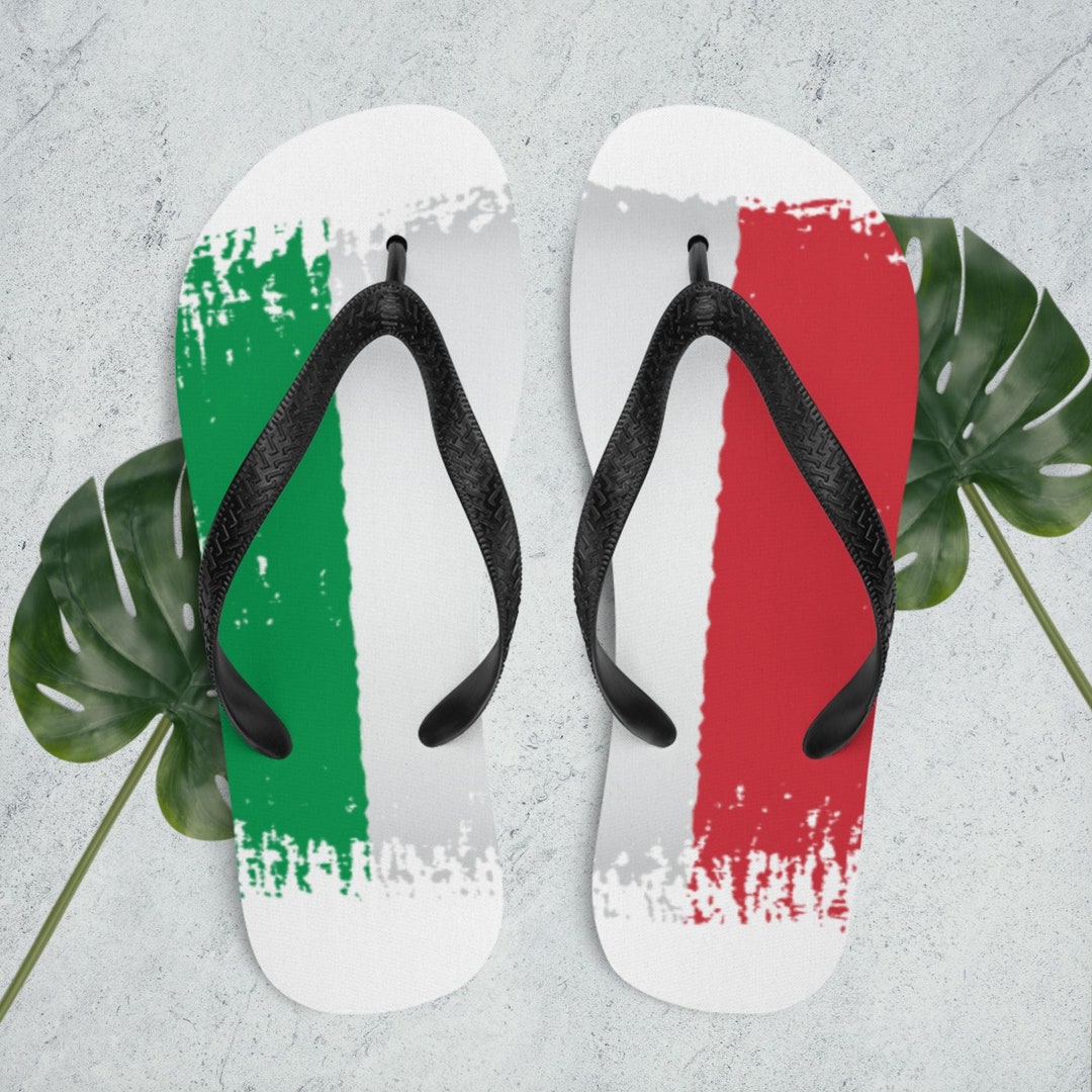 Italia Flip Flop Gifts Italia Flip Flops Unisex Italian Flip Etsy
