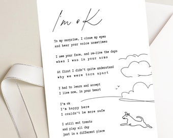 Kaart met gedicht over sympathie hond, cadeau voor rouwende ouder, kaart verlies hond, poëzie Rainbow Bridge