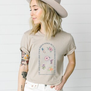 Surrounded T-Shirt | Bible Shirt | Christian Shirt | Religious Shirt | Praise & Worship | Womens Shirt