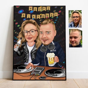 Custom Caricature from Photo, Custom Portrait, Portrait from Photo, Custom Painting from Photo, Portrait Illustration, Custom illustration