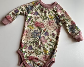 Body wool silk long sleeves for children made from organic merino wool