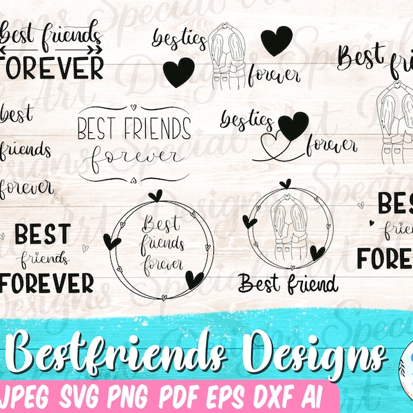 Best Friends SVG Bundle | Friendship SVG,Schwester Svg | gifts | Plotterdatei Beste Freundin Svg | Friends svg | Friendship Quotes svg