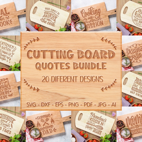 Cutting Board Quotes Svg Bundle, Kitchen Svg, Kitchen Quotes Svg, Funny Kitchen svg, Potholder Svg, Chef svg, Cooking Svg, Png, Cut Files