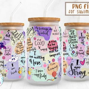 Self Love |16 oz Libbey Can Glass Wrap Sublimation Design | Design Digital Download PNG