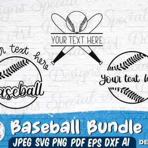 Baseball Team Logo Bundle | Softball SVG | Softball Team Logo | Baseball SVG | Silhouette Files | Cricut Files | Cut Files | DIY Team Shirts
