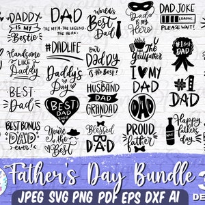 Fathers Day Svg Bundle | Daddy svg bundle | Fathers Day svg | Dad Svg | Best Dad Ever svg | svg bundles | Silhouette | Commercial Use Svg