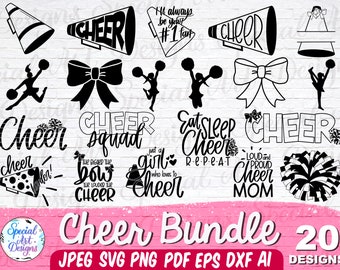 Cheer Big Svg Bundle | Cheer Svg Bundle | Cheer svg | Cheerleading Svg | Cheer Silhouette | cheer team svg | Silhouette | Cut File Cricut