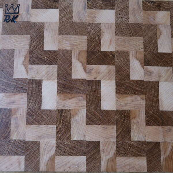 End Grain Chevron Cutting Board Etsy