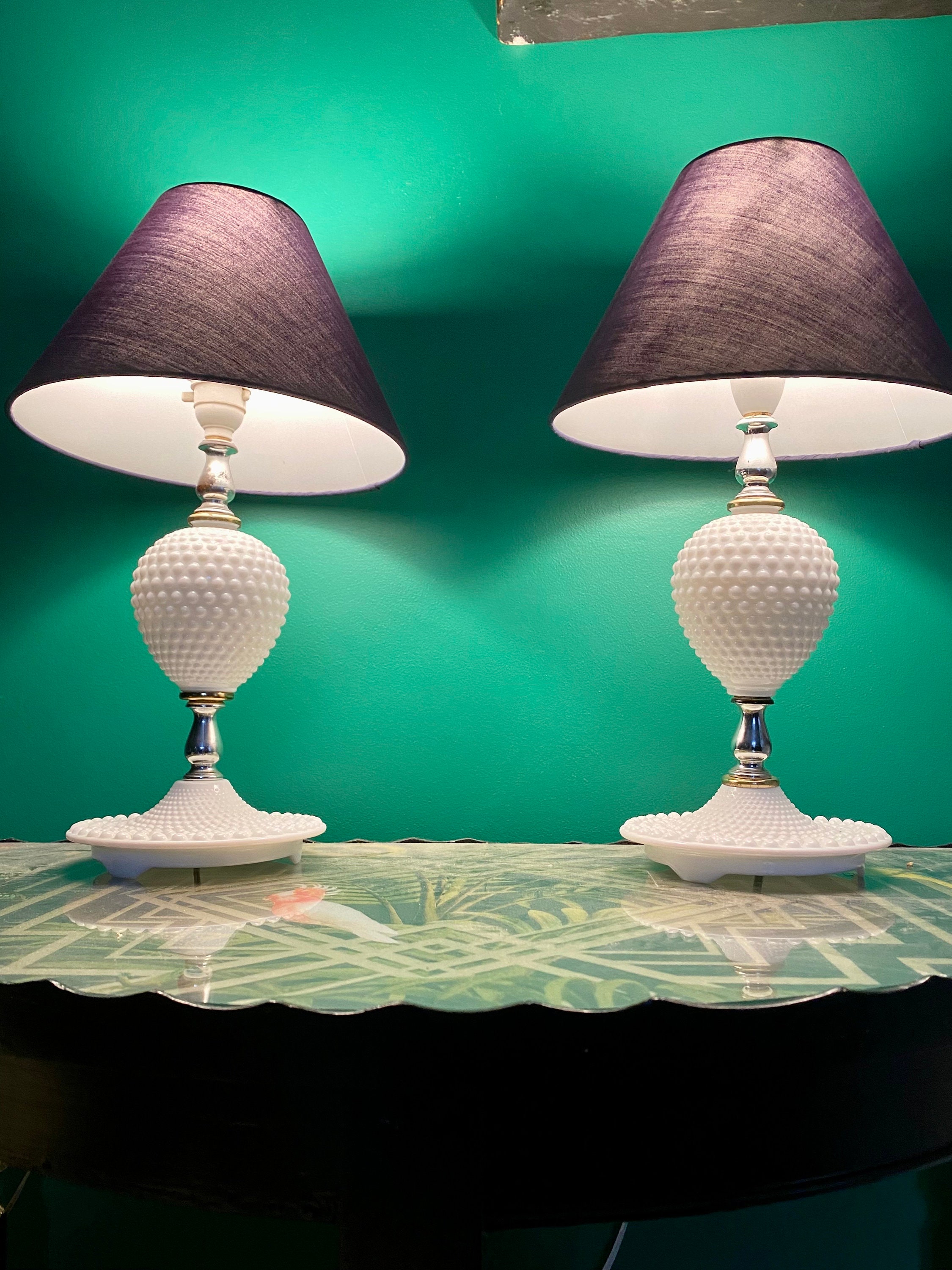 Milk glass lamps for on sale sale