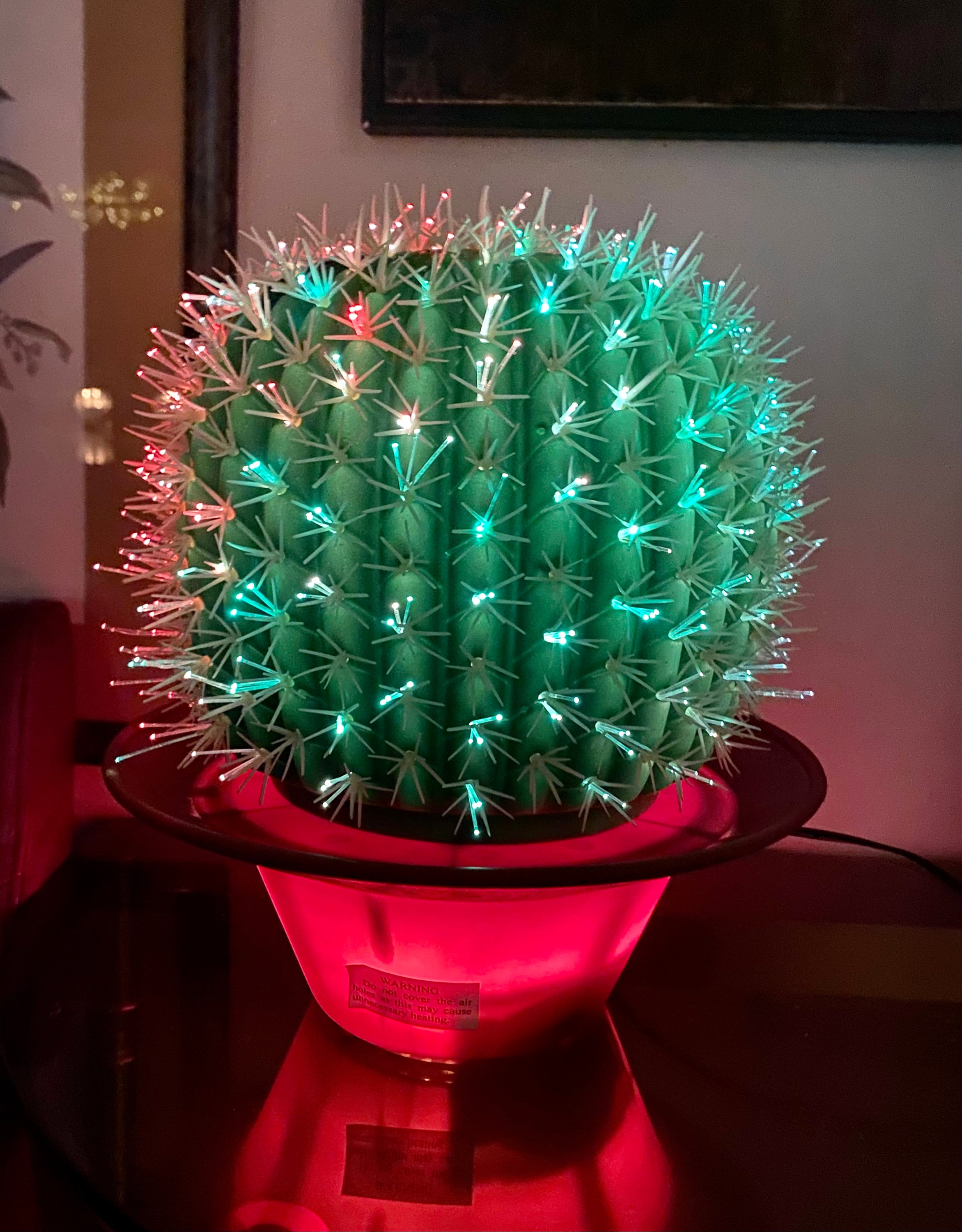 Fiber optic cactus lamp deals